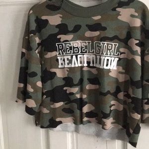 Cropped Camo Top